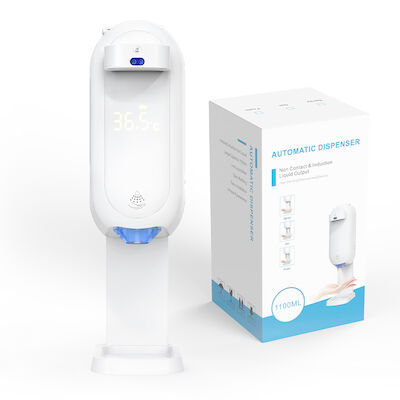 Ready To Ship K9 Automatic Alcohol Gel Hand Sanitizer with Forehead Thermometer