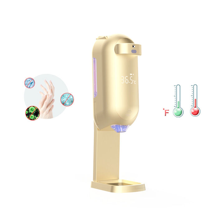 Automatic 1100ml Hand Sanitizer Dispenser Thermometer 12 Language Voice