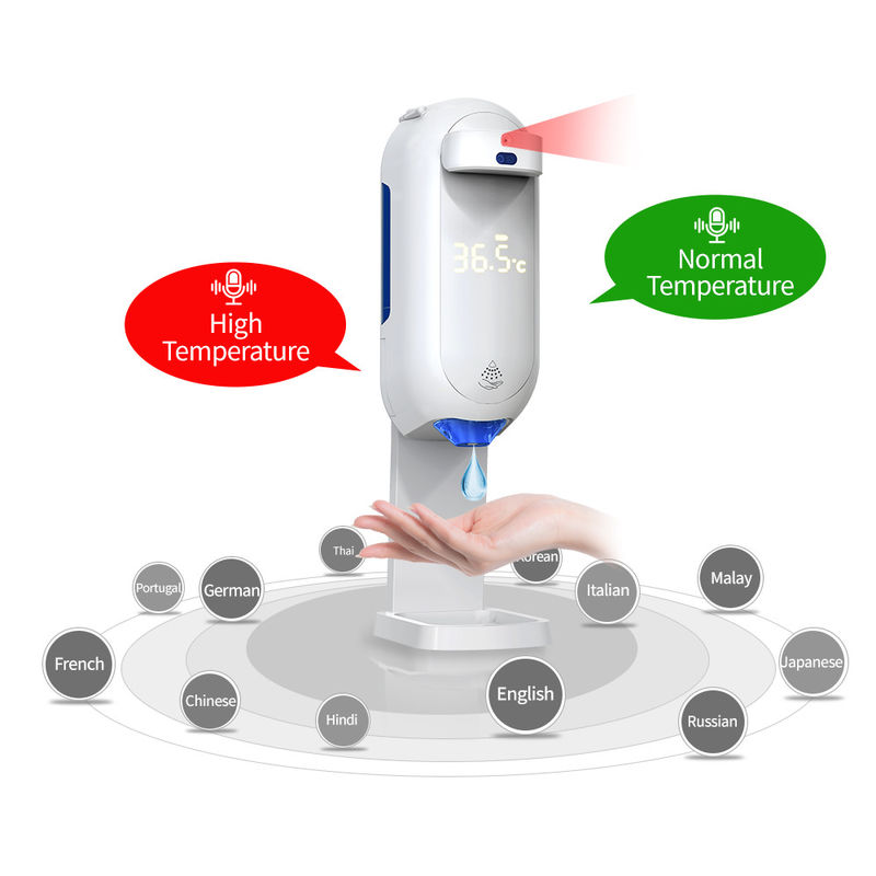 1100ml Automatic Hand Sanitizer Dispenser 12 Language Spray & Gel Sanitizer