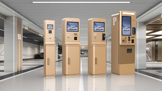 Paslanmaz çelik malzeme kamu otoparkı sistemi açık hava kullanımı için kendi kendine hizmet veren kiosk